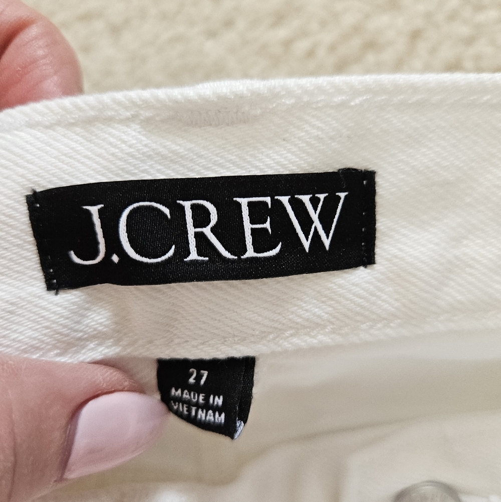J. Crew White Denim Long Maxi Skirt NWOT - Picture 2 of 8